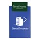 a royal blue board & dark green clip polystyrene clipboard 5 3/4 x 9 3/4 x 1/8