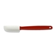 aerial view a red slimline silicone spatula, image 1 of 2