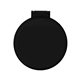 aerial view a black round mirror, full color digital, image 1 of 2