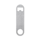 a silver mini paddle style stainless steel bottle opener