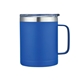 aerial view a blue ozark 14 oz stainless steel vacuum insulated tumbler coffee mug, image 1 of 2