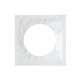 a white promotional individual condom w / round 4 color process printing decal