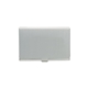 a 2 tone brushed aluminum aluminum business card holder