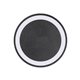 a white 10w black qi wireless puck smartphone charging pad