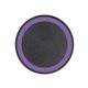a purple 10w black qi wireless puck smartphone charging pad