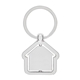a silver house shaped center spinning keyring
