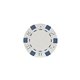 a white 11.5 g professional clay poker chips