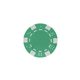 a green 11.5 g professional clay poker chips