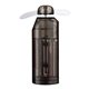 a transparent black classic handheld mini fan w / batteries