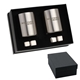 aerial view a black mcgraws double whiskey cup whiskey cube set, image 1 of 2