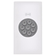 aerial view a white ul certified grip wireless charger power bank, image 1 of 10