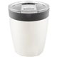 aerial view a white 8 oz compact mini tumbler, image 1 of 2