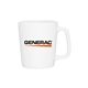 aerial view a white 11 oz arlo white stoneware matte mug, image 1 of 5