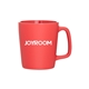 aerial view a red arlo 11 oz matte ceramic coffee mug - red stoneware, image 1 of 5