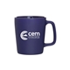 Cobalt Blue aerial view a cobalt blue arlo 11 oz matte ceramic coffee mug - cobalt blue, image 1 of 5