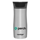 Stainless aerial view a stainless 16 oz contigo west loop 2.0 - stainless, image 1 of 7