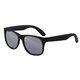 aerial view a black newport tinr colored mirror tint lens sunglasses with mattte frame, image 1 of 4