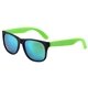 aerial view a lime newport tinr colored mirror tint lens sunglasses with mattte frame, image 1 of 4