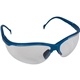 a metallic blue frame/clear lens venture ii safety glasses