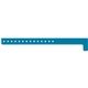 a translucent blue (pms 314) 3/4 vinyl wristband