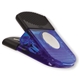 a translucent blue with black rubber grip large magnetic memo holder clip