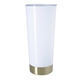 aerial view a white/gold iconic tumbler 20 oz, image 1 of 3