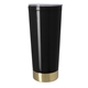 aerial view a black/gold iconic tumbler 20 oz, image 1 of 2
