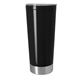 a black/silver iconic tumbler 20 oz