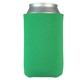 aerial view a kelly green foam scuba can cooler sleeve coolie (made in usa), image 1 of 2