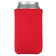 aerial view a red foam scuba can cooler sleeve coolie (made in usa), image 1 of 2