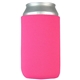 a neon pink collapsible neoprene can insulator cooler coolie