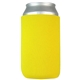 a yellow collapsible neoprene can insulator cooler coolie