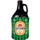 a white growler neoprene coolie with collapsible bottom