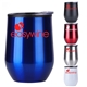 a group of 12 oz stainless wine tumbler w / plastic liner