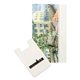 a white & white silicone wallet calling card with smartphone silicone wallet