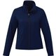 aerial view a vintage navy (573) womens karmine water repellent lightweight softshell jacket, image 1 of 2