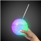 aerial view a multicolor led 20oz multicolor led ball tumbler with straw, image 1 of 6