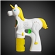 aerial view a unicorn magical white unicorn led bubble gun, image 1 of 3