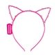 aerial view a pink pink led cat ear headband - blank, image 1 of 4