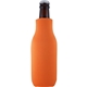 a neon orange foamzone zippered bottle cooler