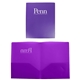 a purple 8.5 x 11 2 vinyl pocket folders with card slot