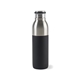 aerial view a matte black emery 2- in -1 double wall stainless bottle - 20 oz, image 1 of 11