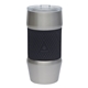 aerial view a black manna(tm) 20 oz renegade stainless steel tumbler w / silicone grip, image 1 of 3