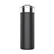 aerial view a black esen 18 oz double wall stainless steel vacuum tumbler with copper lining, image 1 of 3