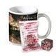a white full color mug with hot cocoa cube