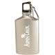 aerial view a silver 17 oz canteen aluminum bottle, image 1 of 2