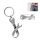 a silver reeko wrench keychain zinc alloy wrench belt loops carry travel