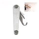 a silver reeko multitool tool multifunctional keychain box opener screwdriver sim card