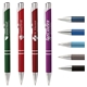 a group of tres - chic - standard laser pen - blue and black ink