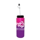 a pink to purple mood(tm) 32 oz sports bottle with flexible straw